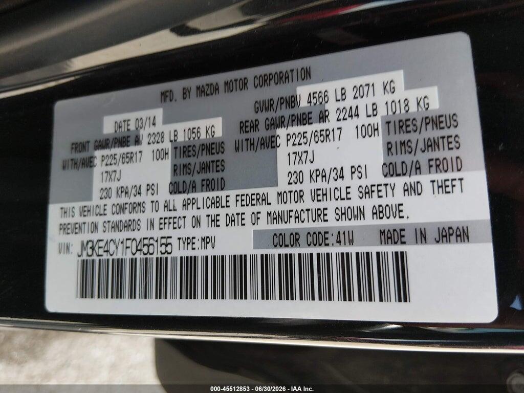 JM3KE4CY1F0456155 2015 MAZDA CX-5 photo no. 9