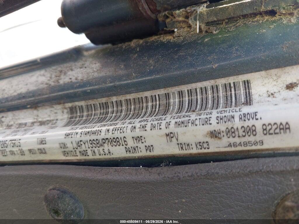 1J4FY19S8WP709816 1998 JEEP WRANGLER photo no. 9