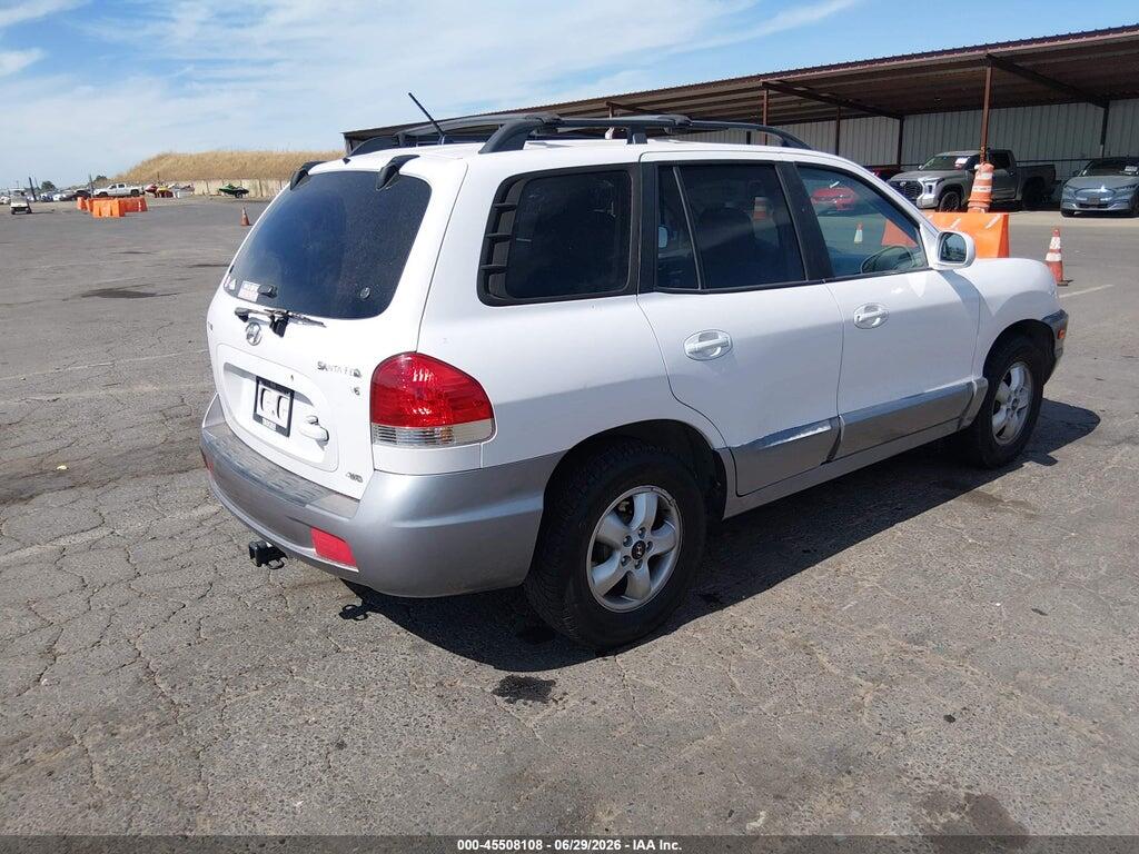 KM8SC73D56U046525 2006 HYUNDAI SANTA FE photo no. 4