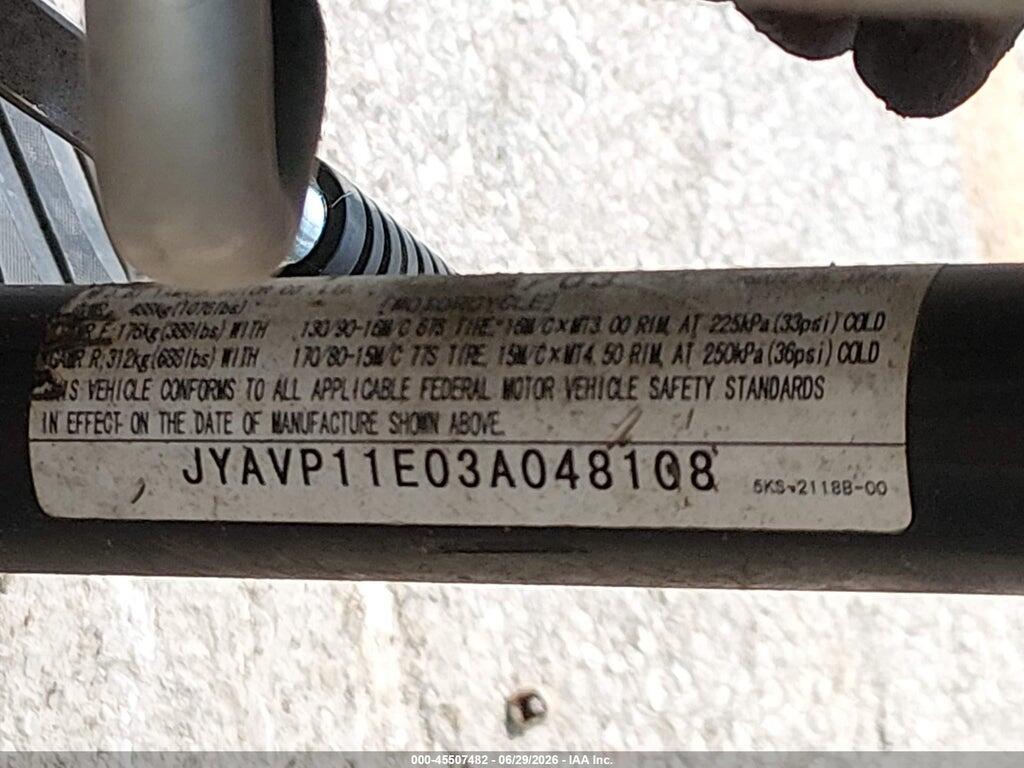 JYAVP11E03A048108 2003 YAMAHA XVS1100 photo no. 10