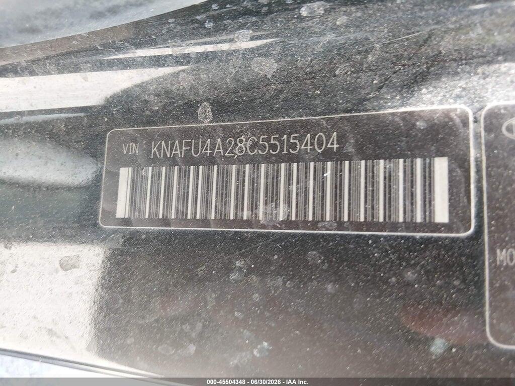 KNAFU4A28C5515404 2012 KIA FORTE photo no. 9