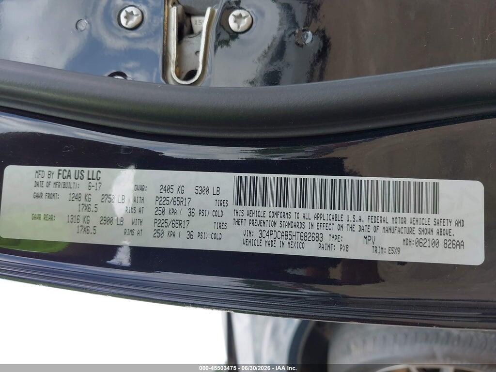 3C4PDCAB5HT682683 2017 DODGE JOURNEY photo no. 9