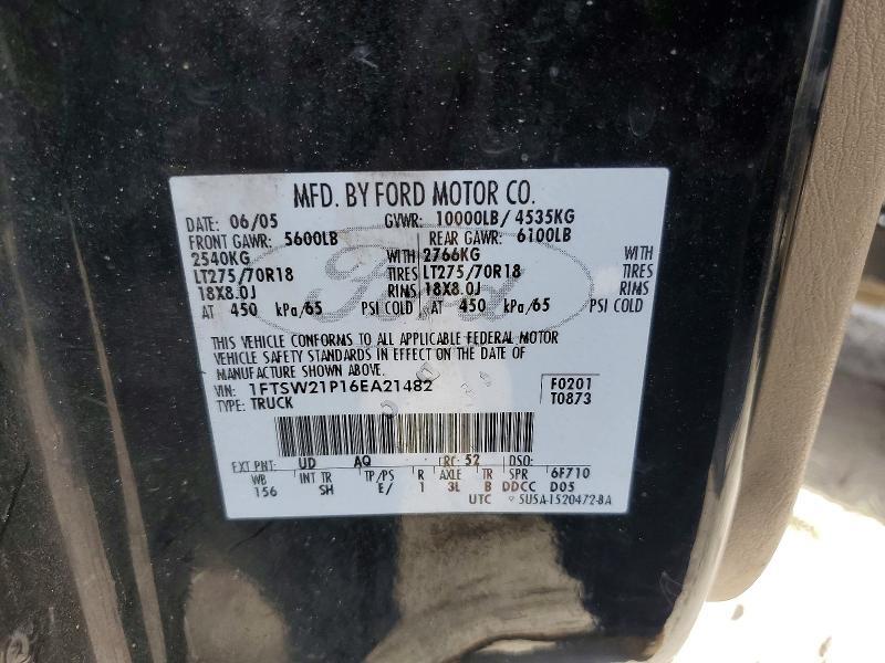 2006 FORD F250 SUPER DUTY — Фото 12 из 12
