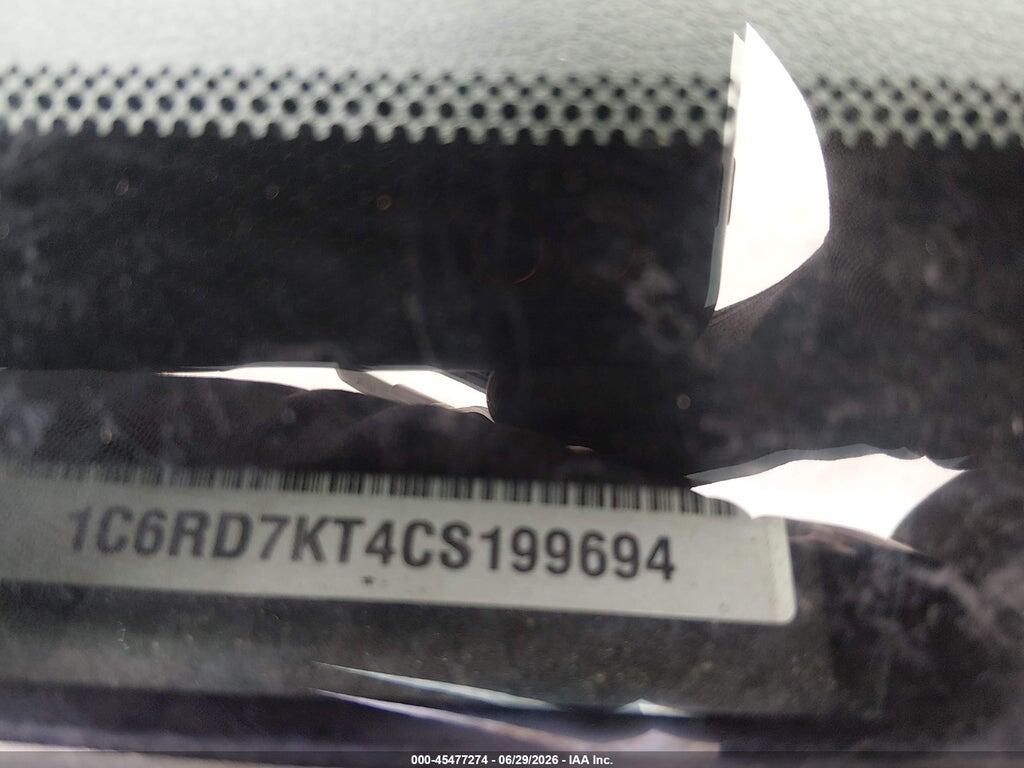 1C6RD7KT4CS199694 2012 RAM 1500 photo no. 9