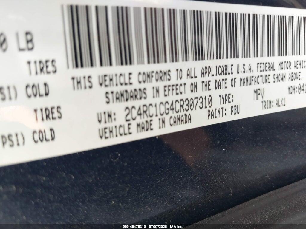 2C4RC1CG4CR307310 2012 CHRYSLER TOWN & COUNTRY photo no. 9