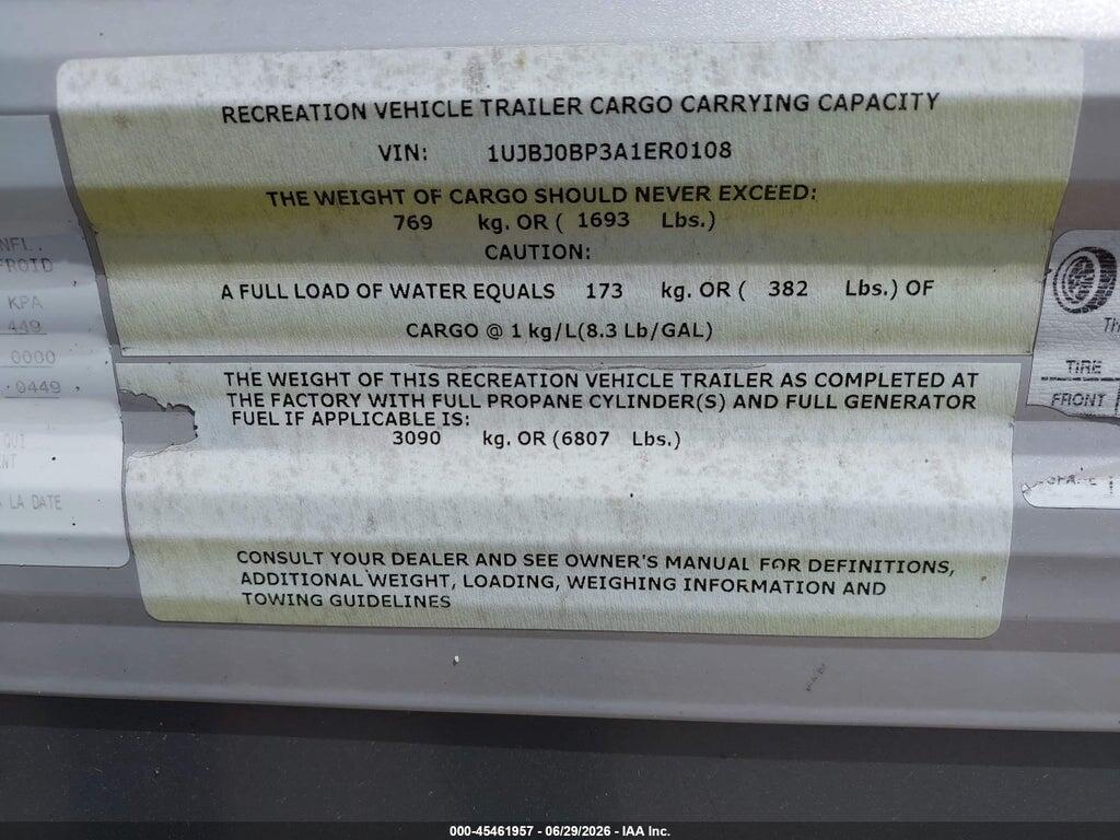1UJBJ0BP3A1ER0108 2010 JAYCO OTHER photo no. 9