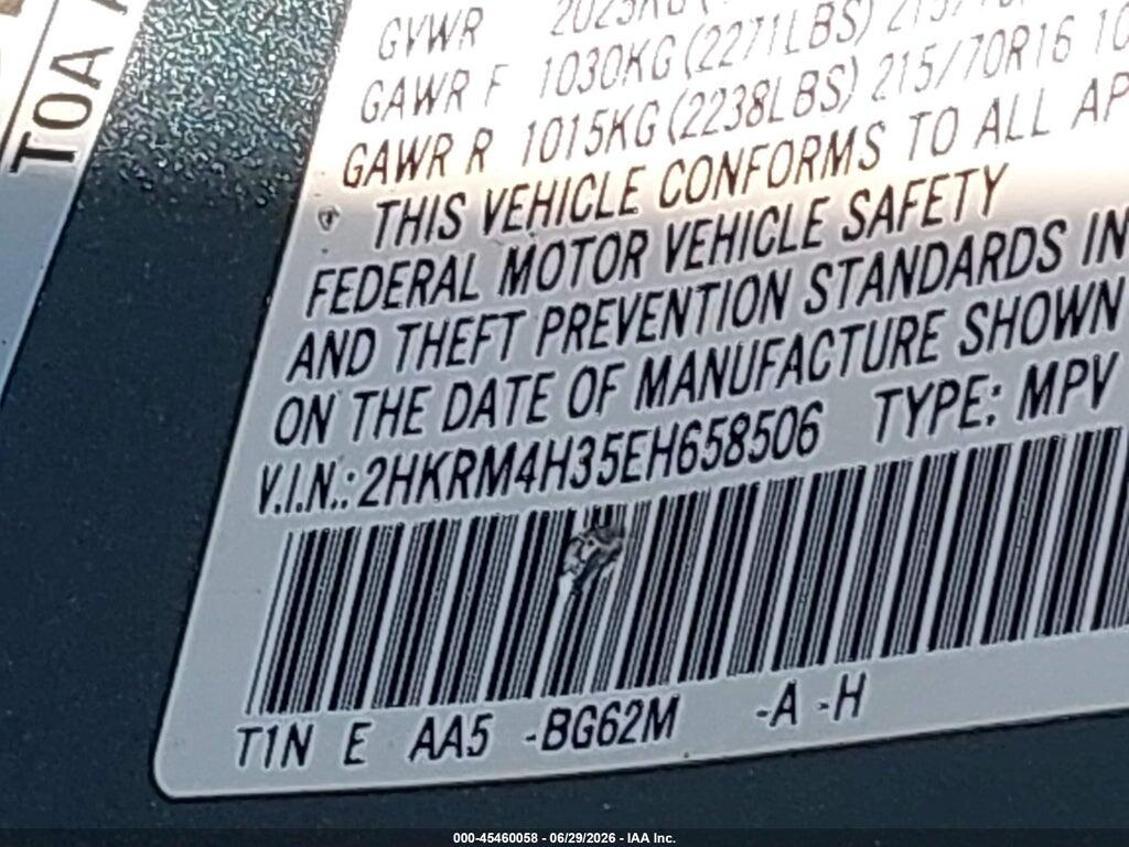 2HKRM4H35EH658506 2014 HONDA CR-V photo no. 9