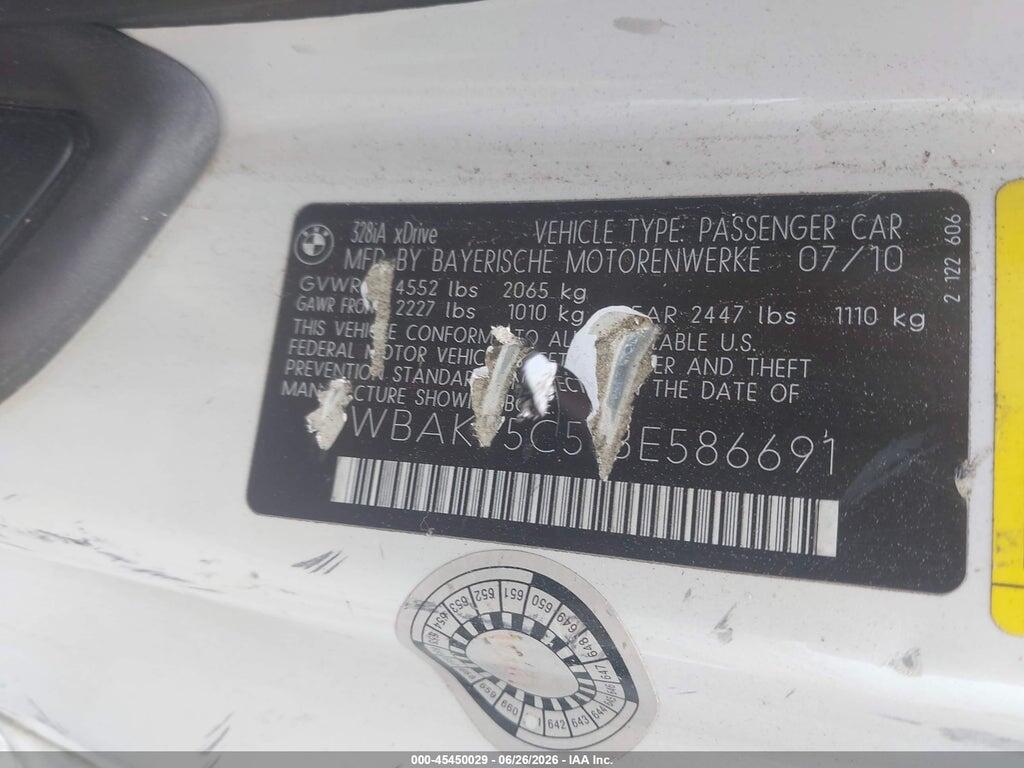 WBAKF5C51BE586691 2011 BMW 328I photo no. 9