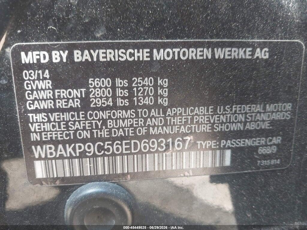 WBAKP9C56ED693167 2014 BMW 550I photo no. 9