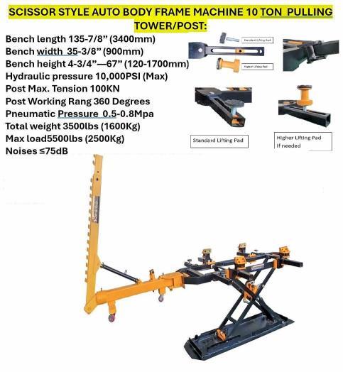 2024 SCISSOR STYLE AUTO BODY FRAME MACHINE 10 TON — Фото 10 из 10