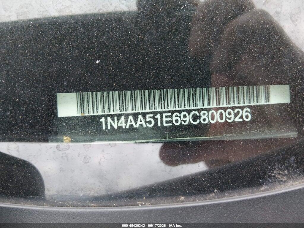 1N4AA51E69C800926 2009 NISSAN MAXIMA photo no. 11