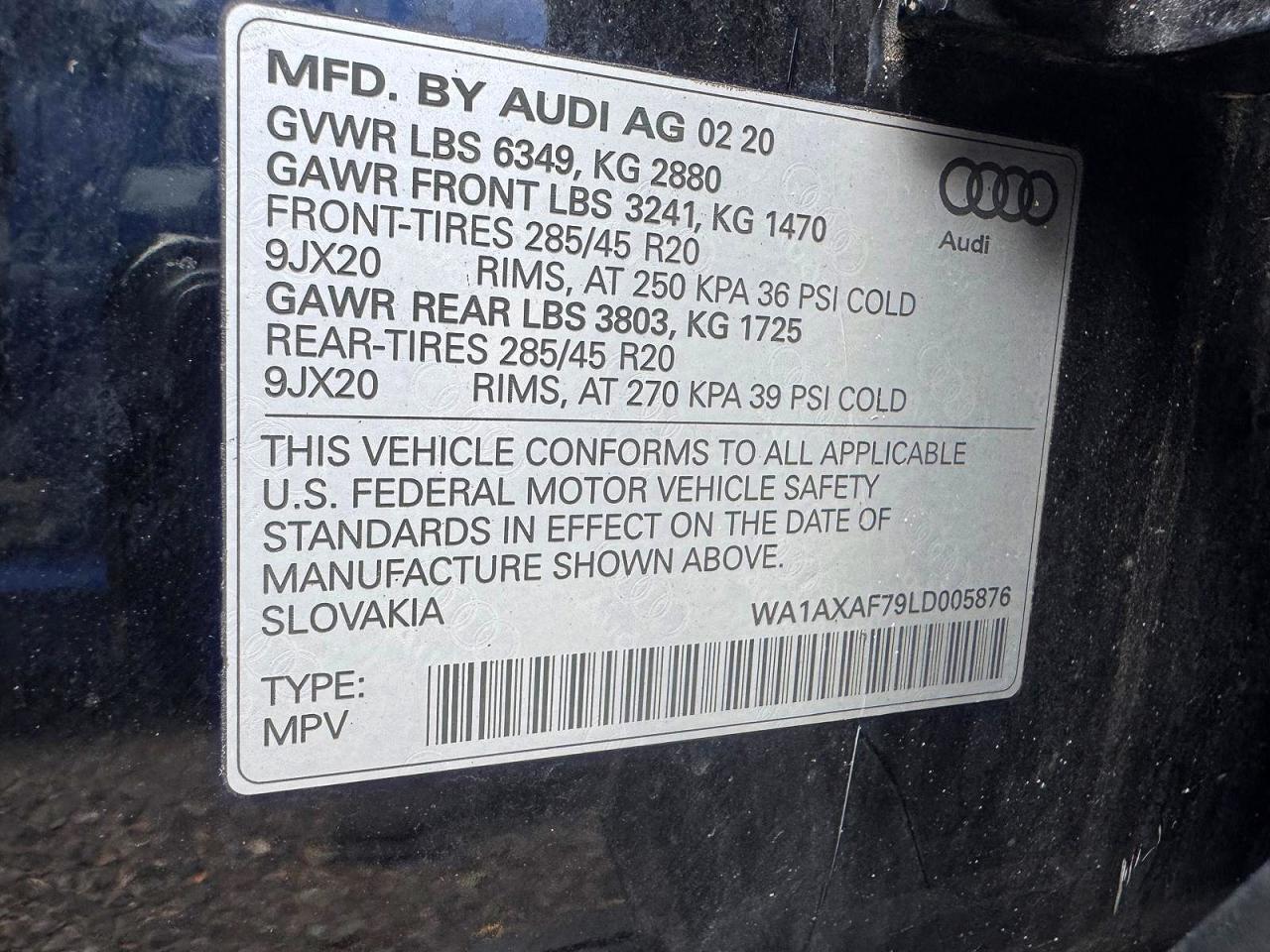 2020 AUDI Q7 PREMIUM — Фото 11 из 11