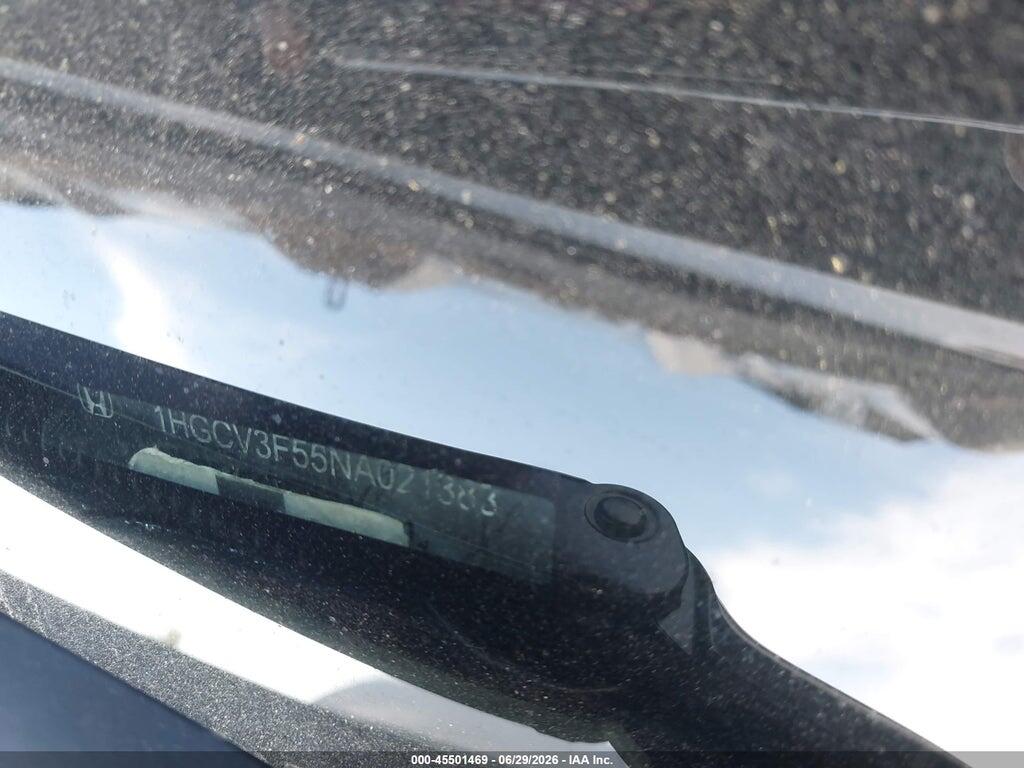 1HGCV3F55NA021383 2022 HONDA ACCORD HYBRID photo no. 9