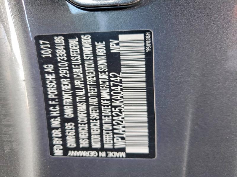 WP1AA2A25JKA04742 2018 PORSCHE CAYENNE photo no. 12