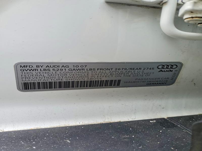 2008 AUDI A6 3.2 QUATTRO — Фото 12 из 12