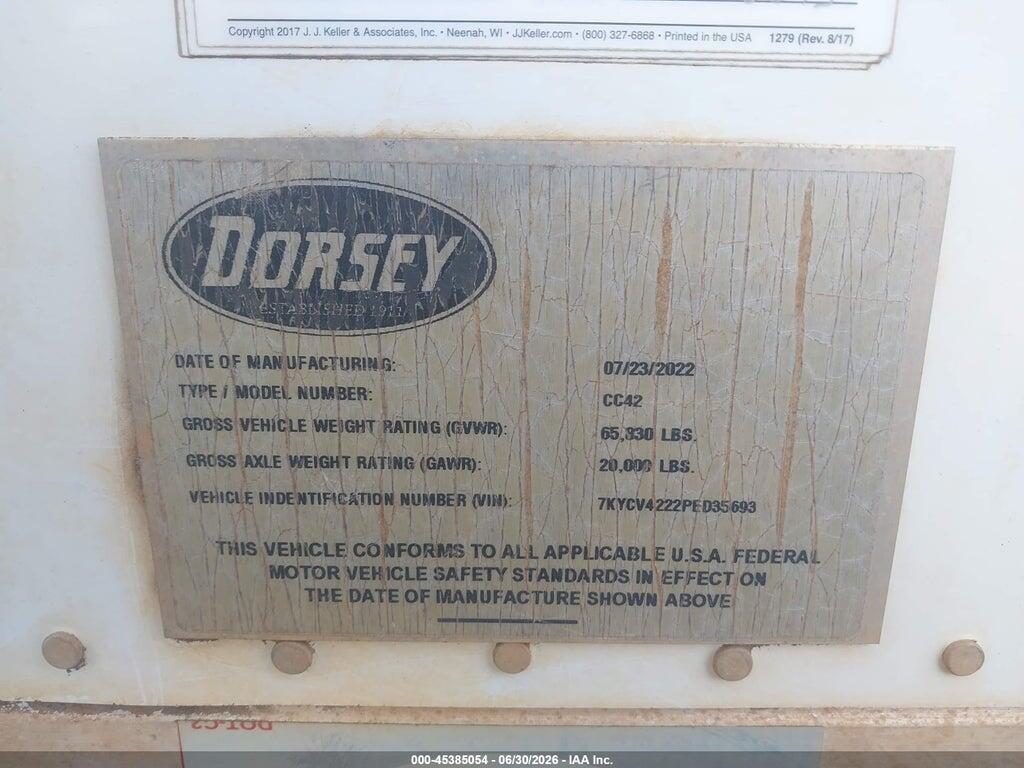 7KYCV4222PED35693 2023 DORSEY CV TRAILER photo no. 9
