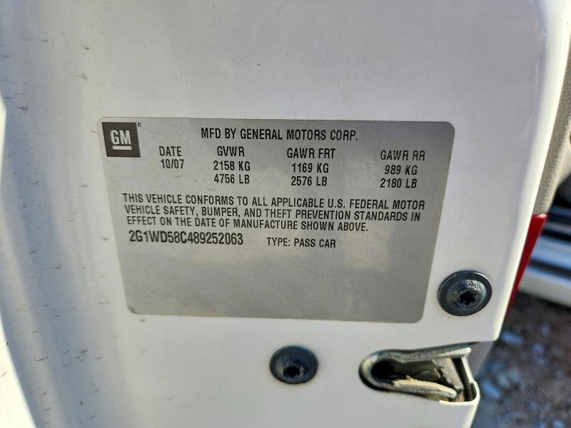 2G1WD58C489252063 2008 CHEVROLET IMPALA photo no. 12