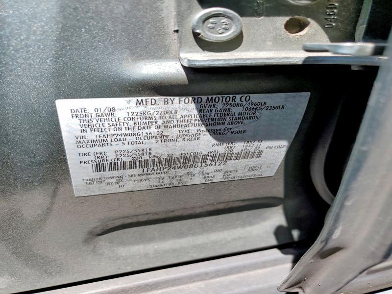 2008 FORD TAURUS SEL — Фото 12 из 12