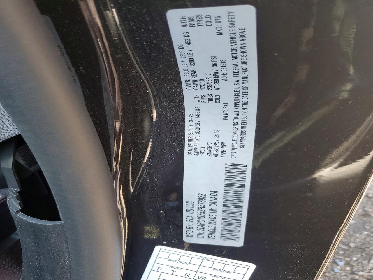 2C4RC1S75SR573922 2025 CHRYSLER PACIFICA photo no. 12