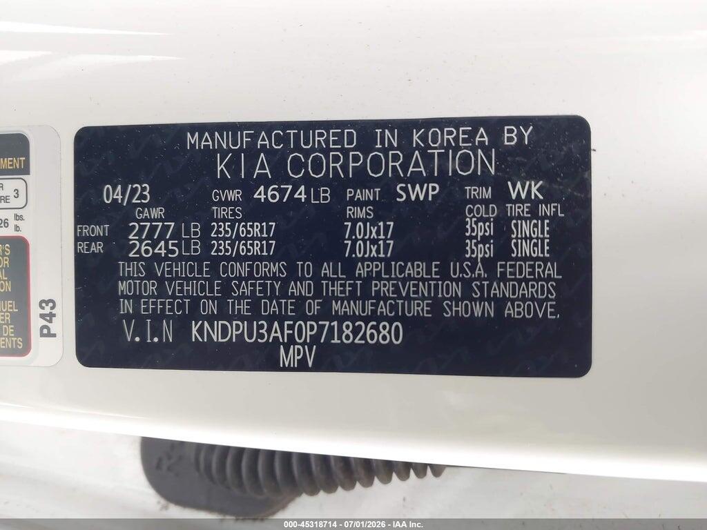 KNDPU3AF0P7182680 2023 KIA SPORTAGE photo no. 9