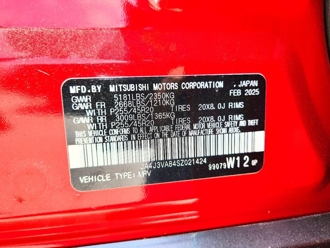 2025 MITSUBISHI OUTLANDER SE — Фото 14 из 14