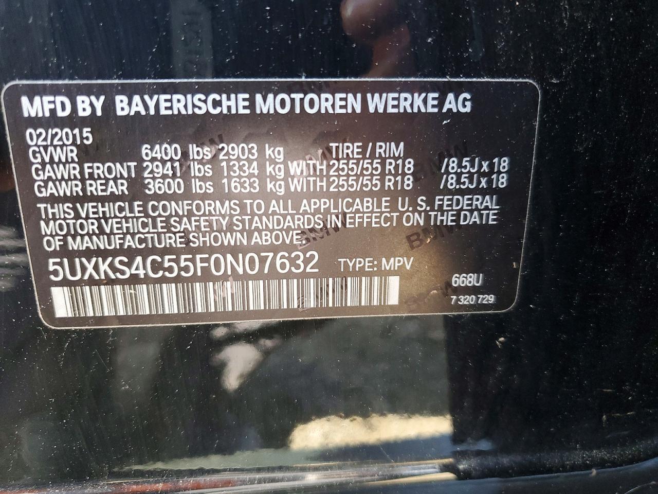 2015 BMW X5 XDRIVE35D — Фото 12 из 12