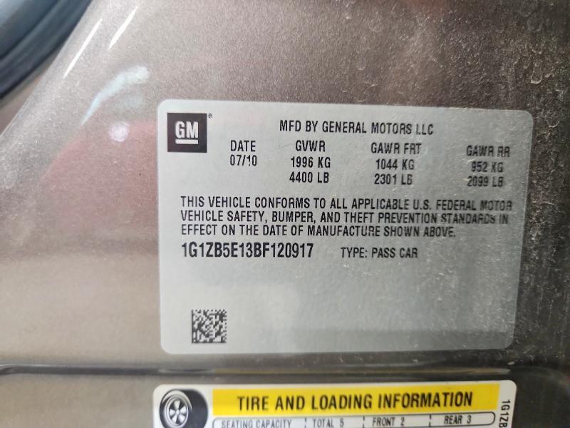2011 CHEVROLET MALIBU LS — Фото 12 из 12