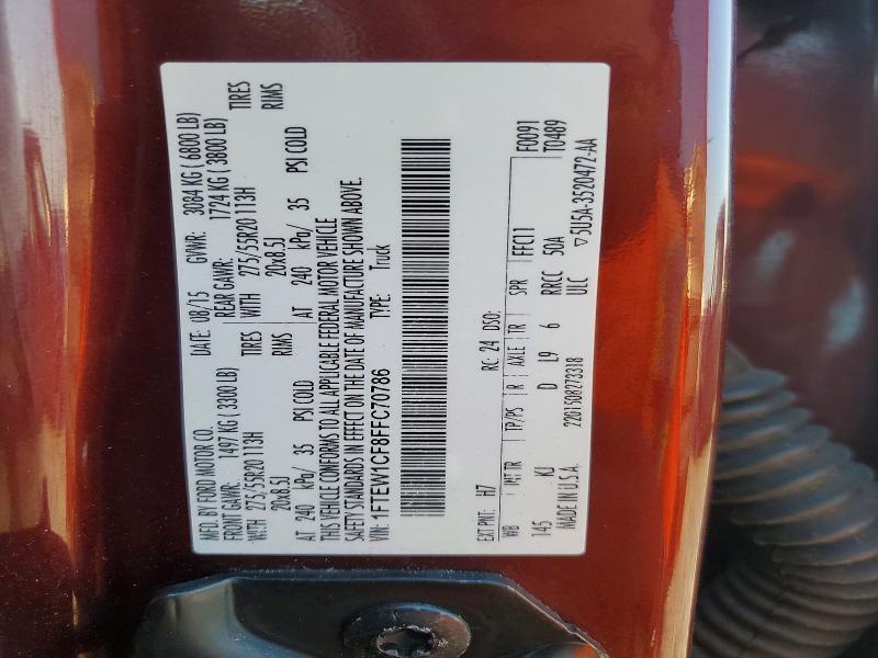 2015 FORD F150 KING RANCH — Фото 12 из 12