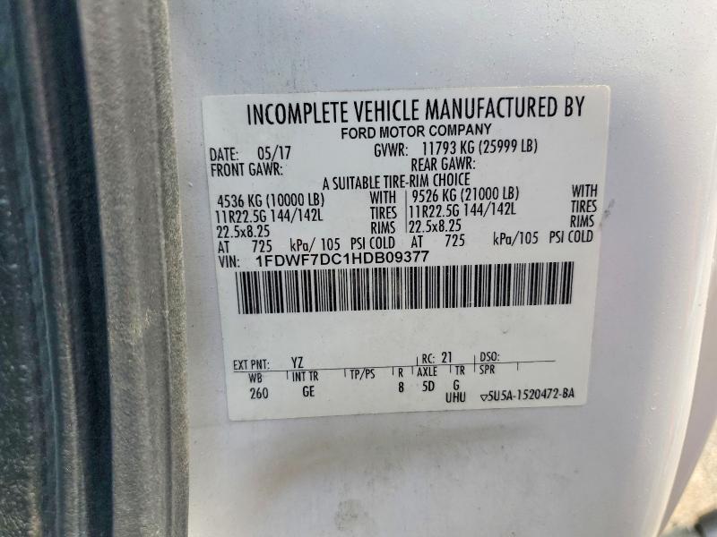 2017 FORD F750 SUPER DUTY BOX TRUCK — Фото 12 из 12