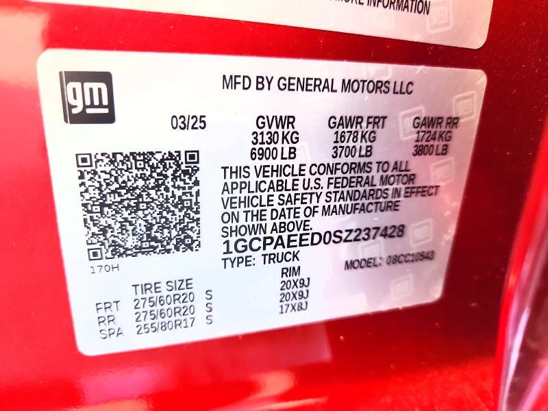 1GCPAEED0SZ237428 2025 CHEVROLET SILVERADO photo no. 12