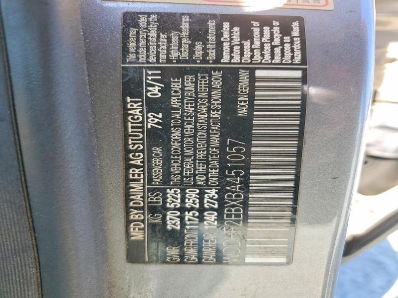 2011 MERCEDES-BENZ E 350 BLUETEC — Фото 12 из 12