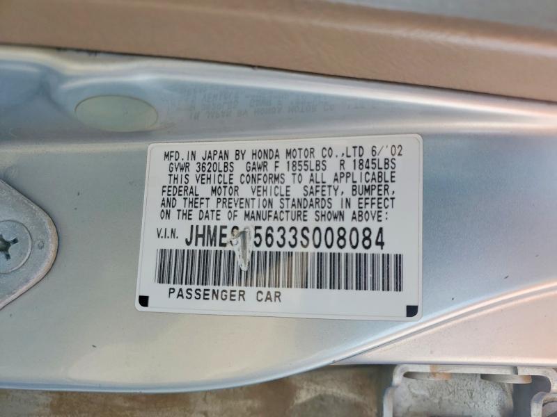 2003 HONDA CIVIC HYBRID — Фото 12 из 12