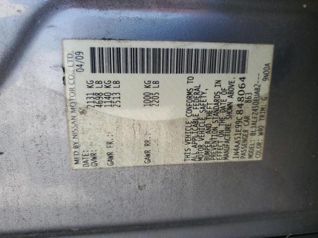 1N4AA51E99C848064 2009 NISSAN MAXIMA S photo no. 12