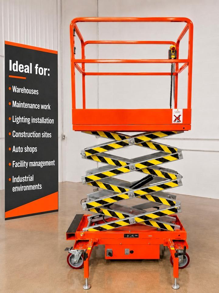 2026 22 FT ELECTRIC SCISSOR LIFT MAN LIFT AERIAL WORK PLATFORM — Фото 2 из 10