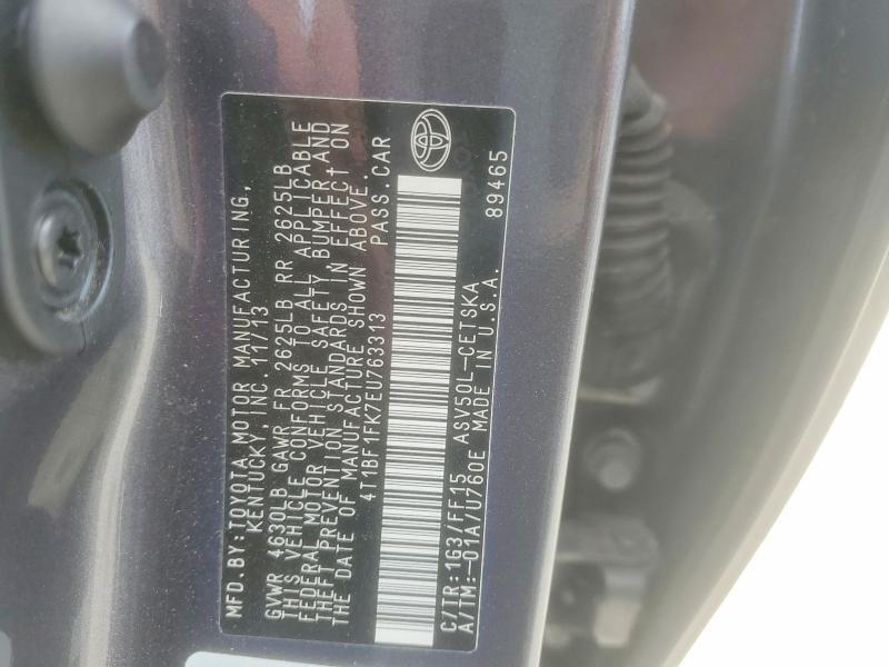 2014 TOYOTA CAMRY SE — Фото 12 из 12