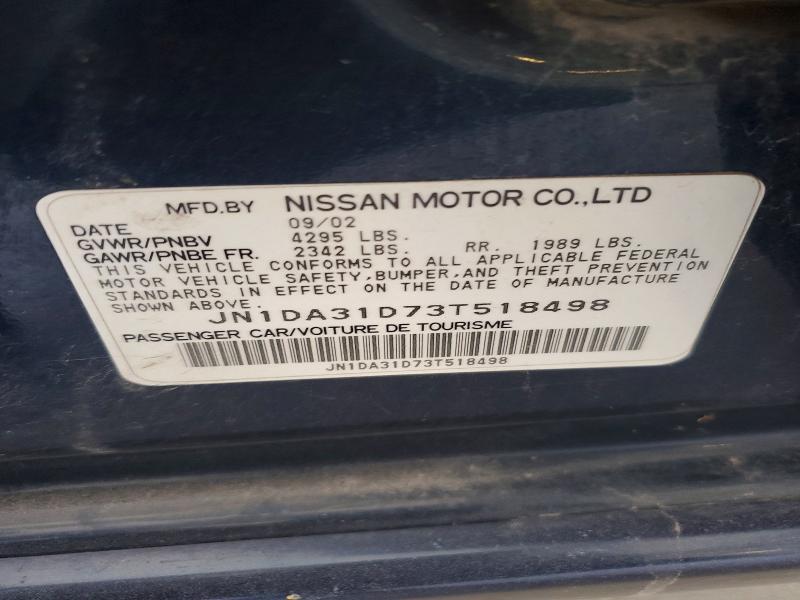 2003 NISSAN MAXIMA GXE — Фото 12 из 12