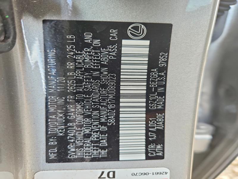 2021 LEXUS ES 350 BASE — Фото 12 из 12
