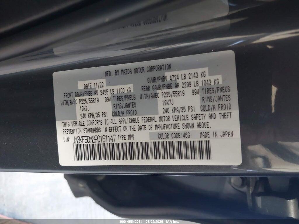 JM3KFBDM8P0161147 2023 MAZDA CX-5 photo no. 9