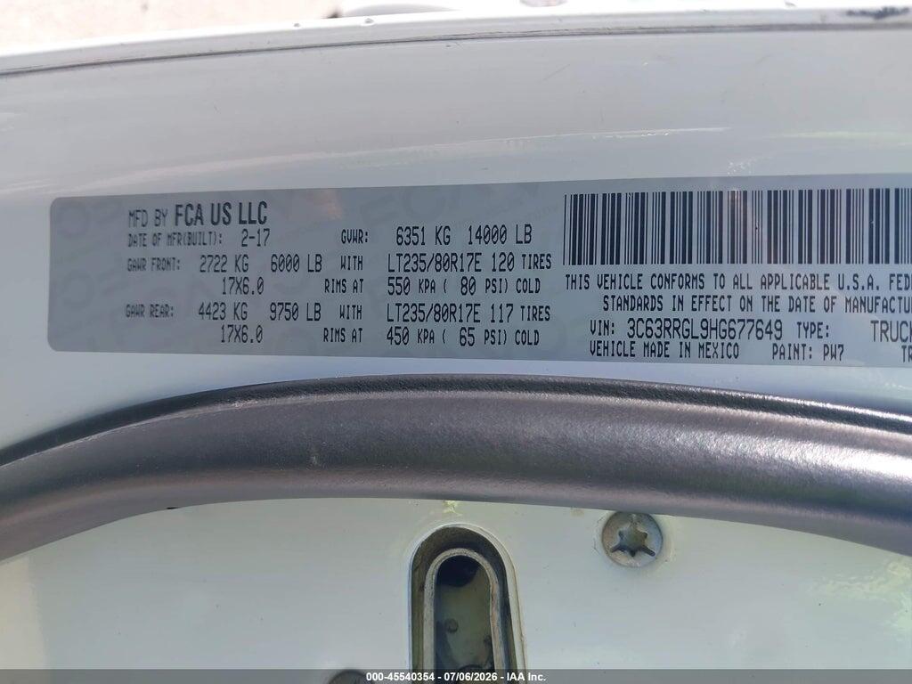 3C63RRGL9HG677649 2017 RAM 3500 photo no. 8