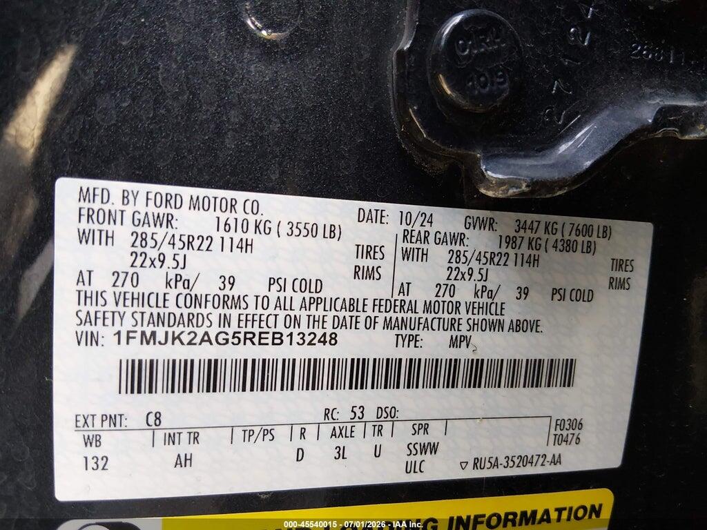 1FMJK2AG5REB13248 2024 FORD EXPEDITION photo no. 9
