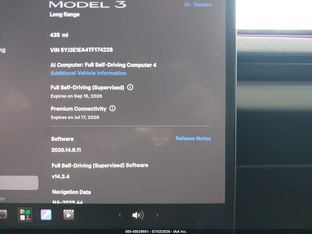 5YJ3E1EA4TF174228 2026 TESLA MODEL 3 photo no. 7