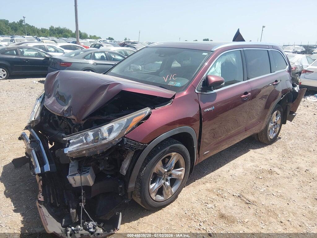 5TDDGRFH6KS059813 2019 TOYOTA HIGHLANDER HYBRID photo no. 2