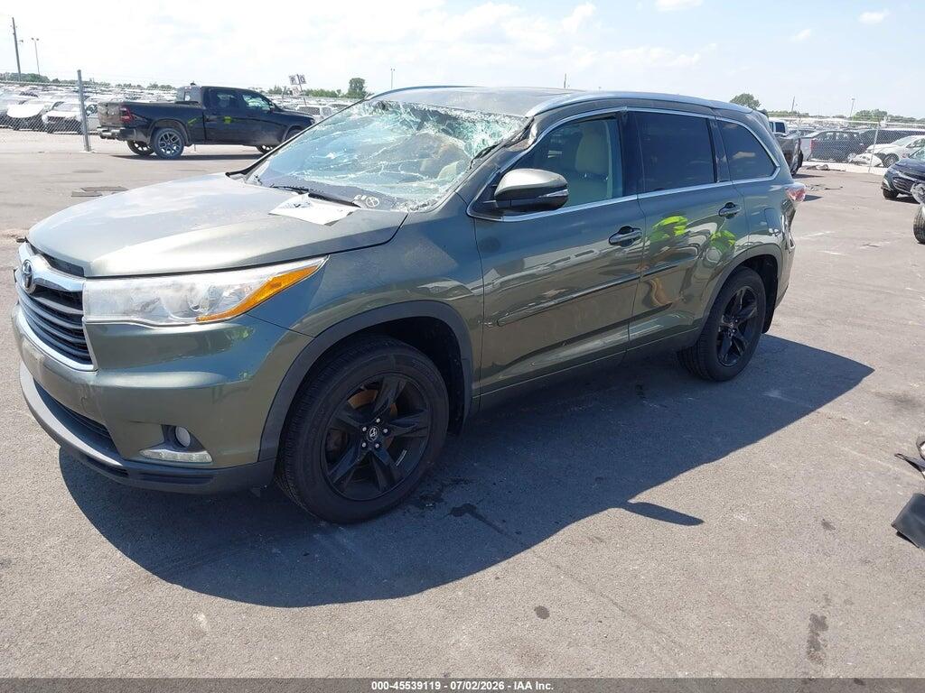 5TDDKRFH9GS334323 2016 TOYOTA HIGHLANDER photo no. 2
