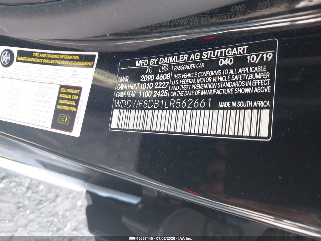 WDDWF8DB1LR562661 2020 MERCEDES-BENZ C 300 photo no. 9
