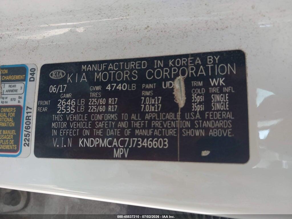 KNDPMCAC7J7346603 2018 KIA SPORTAGE photo no. 9