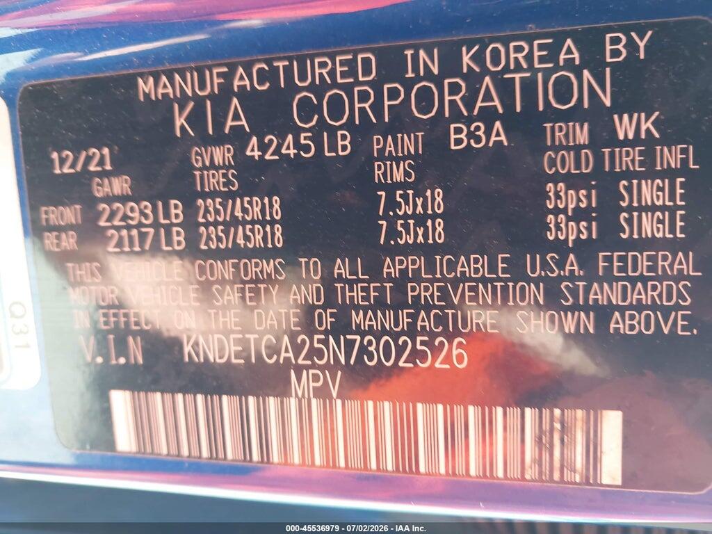 KNDETCA25N7302526 2022 KIA SELTOS photo no. 9