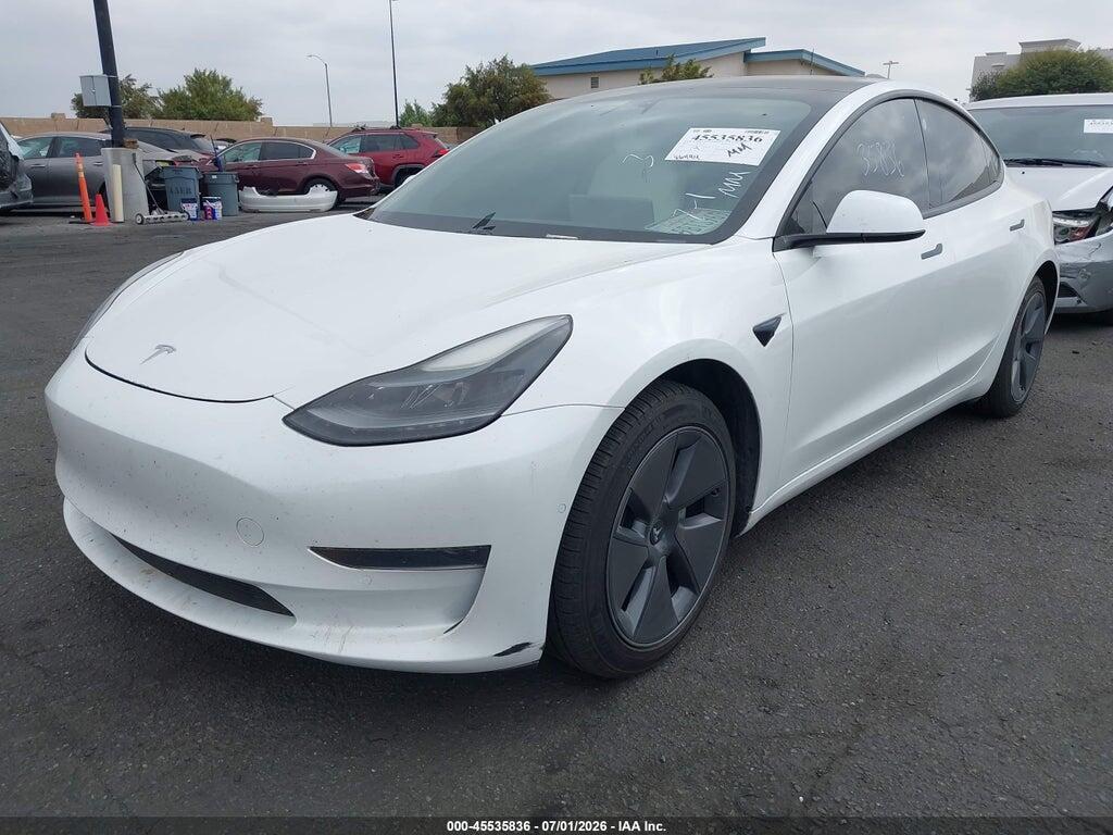 5YJ3E1EA7MF060015 2021 TESLA MODEL 3 photo no. 2