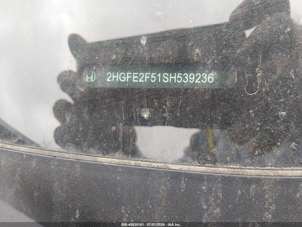 2HGFE2F51SH539236 2025 HONDA CIVIC photo no. 9