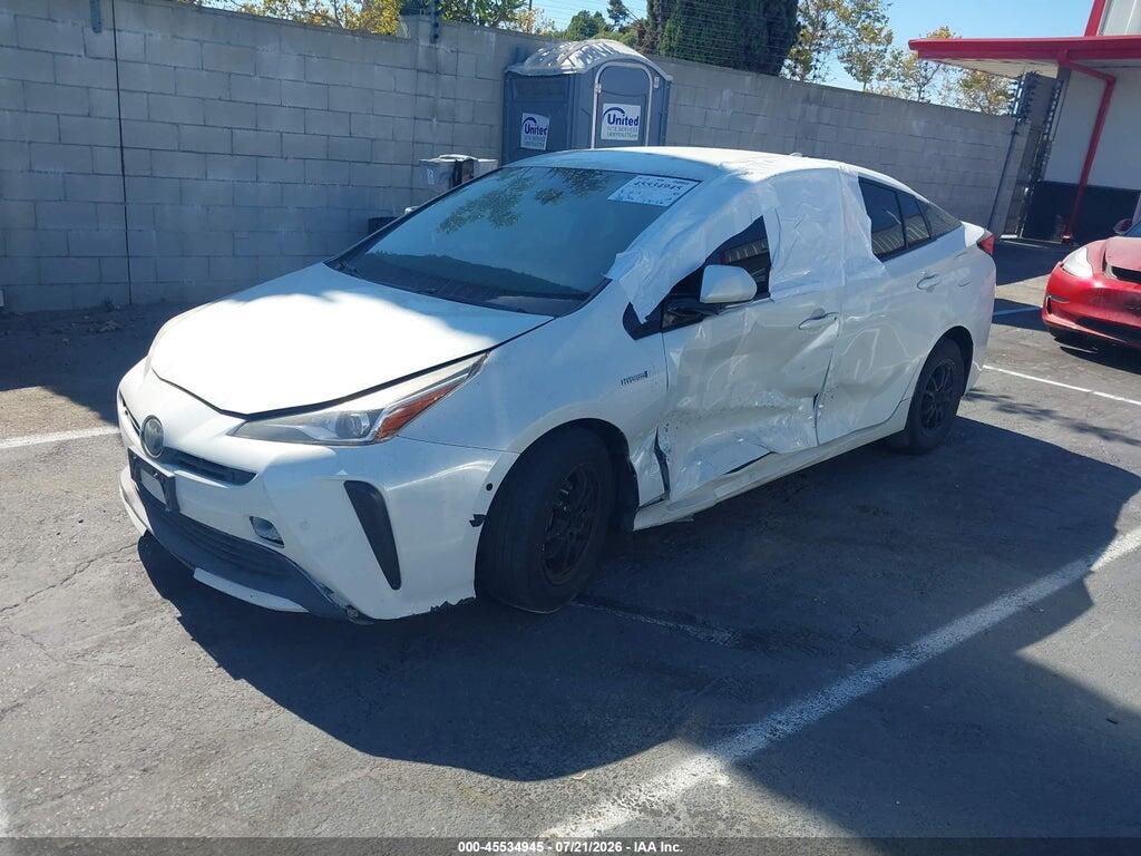 JTDKARFU2K3075644 2019 TOYOTA PRIUS photo no. 2