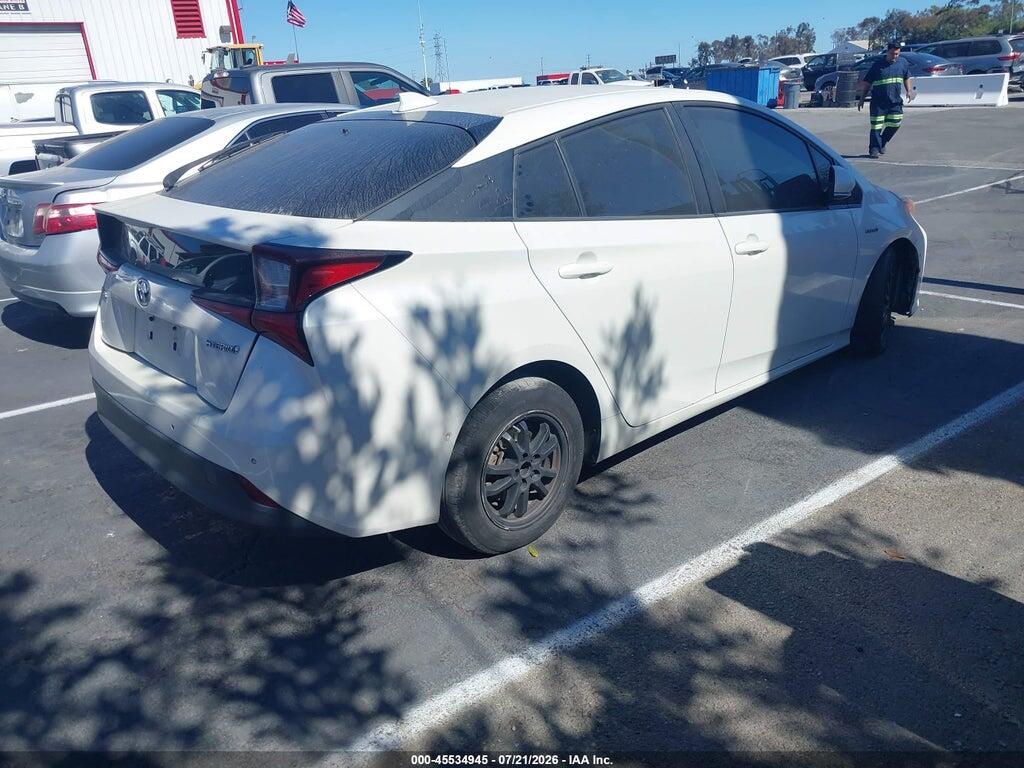 JTDKARFU2K3075644 2019 TOYOTA PRIUS photo no. 4